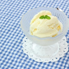 材料３つでバニラアイス