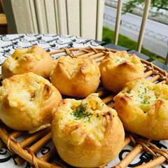 ベーコンポテト＆アンチョビポテトパン