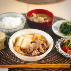 新玉たっぷり！醤油麹でやわらか肉豆腐