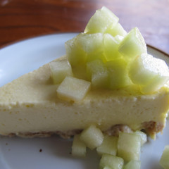 冷たいメロンのケーキ