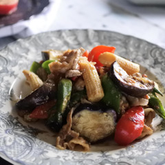 豚肉と夏野菜の味噌炒め