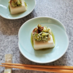 【日常】ズッキーニとじゃこの冷奴