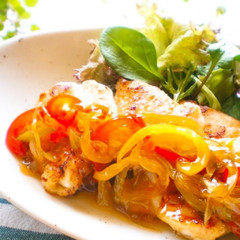 野菜たっぷり！鶏むね肉の甘酢あんかけ