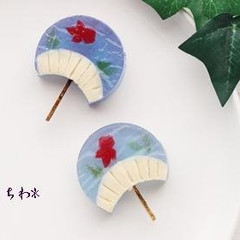 夏の練り切り（うちわ）