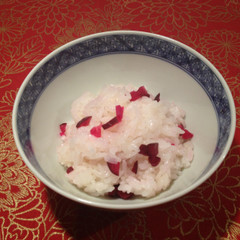 柴漬けの飯蒸し