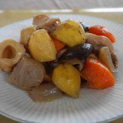 栗と鶏の炒り煮