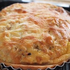かぼちゃとベーコンのキッシュ