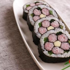 お花のデコ巻き