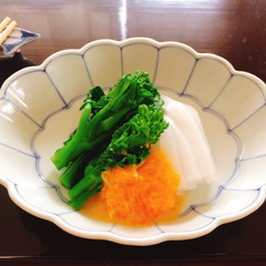 みかん酢味噌の菜の花和え