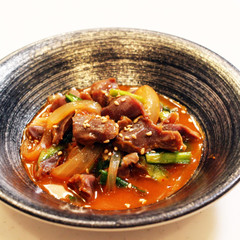 砂肝の韓国煮込み