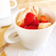 イチゴホットソースのアイスクリーム