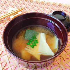 春のお味噌汁