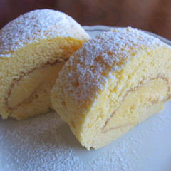バタークリームのロールケーキ