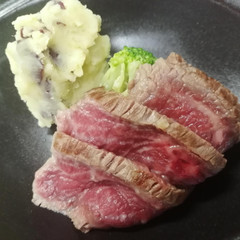 ステーキ付け合わせ（〇〇芋のスイートポテト）