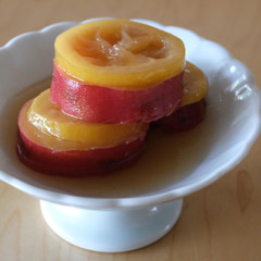 サツマイモのレモン煮