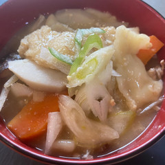 オンライン☆南関揚げを使っただご汁