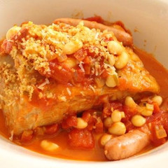 塩豚と白いんげん豆のカスレ