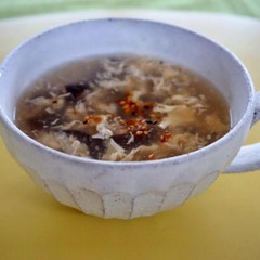 きくらげと卵の中華スープ