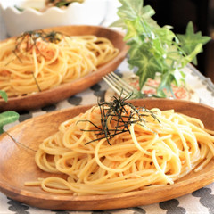 サケフレークの和風醤油パスタ