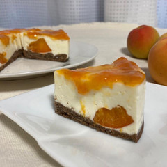 あんずのレアチーズケーキ