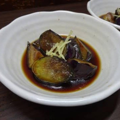 茄子の揚げびたし風～照り焼き液の応用～