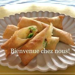オクラとチーズの春巻き