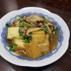 絹厚揚げのひき肉あんかけ～照り焼き液の応用～