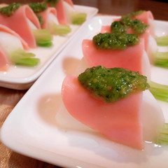 カブのハムのせサラダ