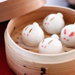 ウサギの薯蕷饅頭