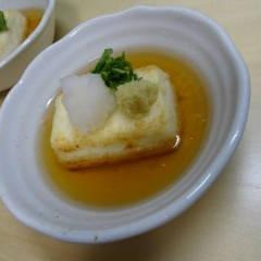 揚げ出し豆腐～おでん汁の応用～　　