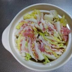 豚バラと白菜のミルフィーユ鍋～おでん汁の応用～