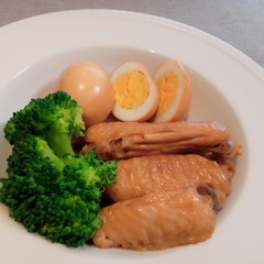 若鶏手羽中の酢醤油煮