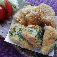 旬魚の変わり揚げ（利休揚げ・いそべ揚げ）