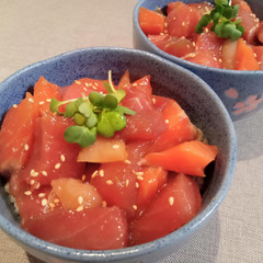 おさしみ漬け丼