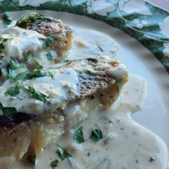 カレイのミルク煮込み