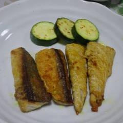 鯖のカレー風味焼き