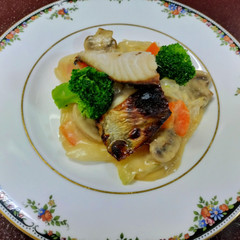 白身魚のさっぱりチーズソース