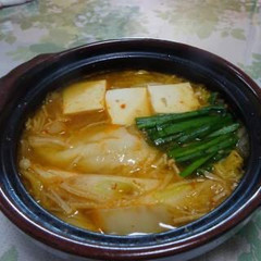 チゲスープ～甘辛味噌の応用～