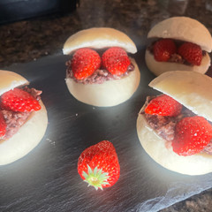 【グルテンフリー】米粉で♡ フワフワ苺あんぱん