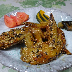 手羽先の甘唐揚げ～照り焼き液の応用～