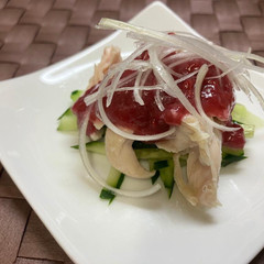 梅肉ソースの棒棒鶏