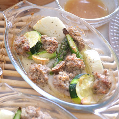 サルシッチャと野菜のオーブン焼き