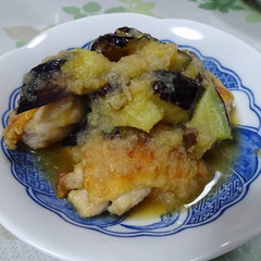 鶏と茄子のみぞれ煮～照り焼き液の応用～