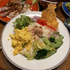 具沢山サラダそうめん&手作り麺つゆ