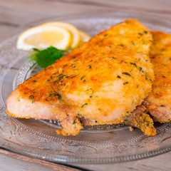 パレルモ風メカジキの香草パン粉焼き