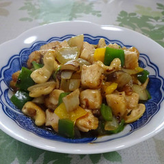 鶏肉のカシューナッツ炒め～照り焼き液の応用