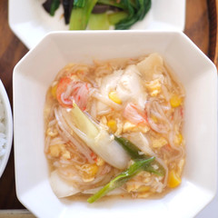 カニカマと豆腐のとろとろ煮