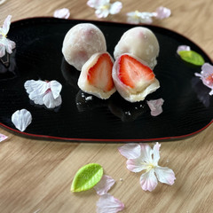 レンジでいちご大福2025