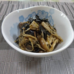 きのこの海苔和え～照り焼き液の応用～