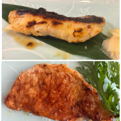 お魚とお肉の味噌粕漬け